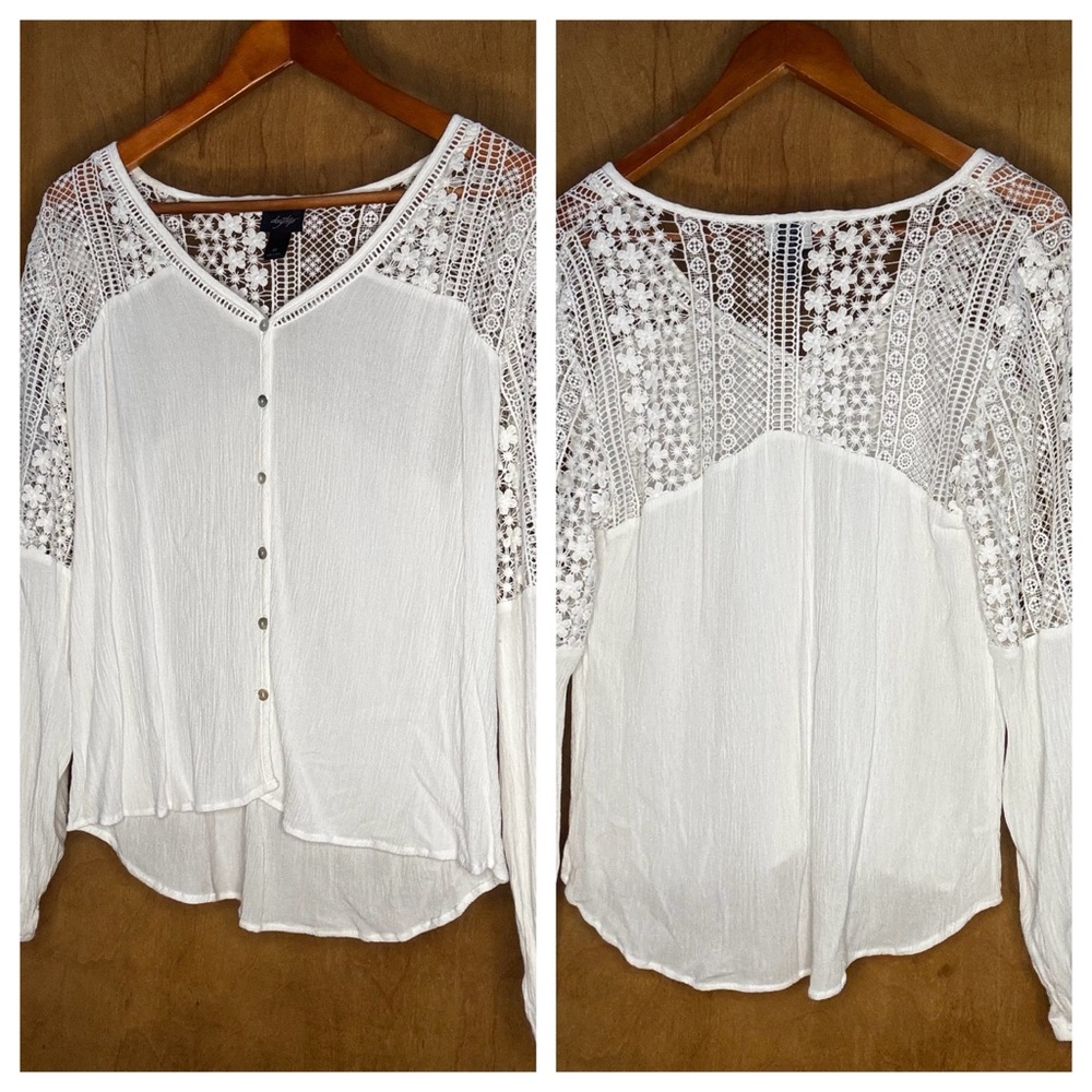 Daytrip cream Long Sleeve Blouse